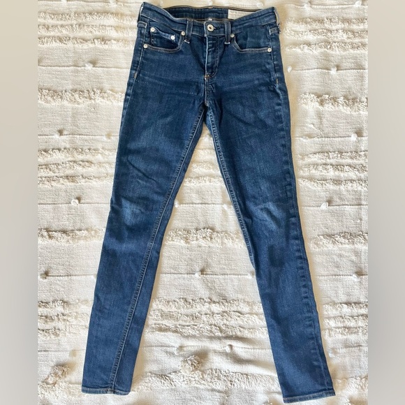 Rag and Bone Cate Ankle blue skinny jeans size 25 - Picture 3 of 9